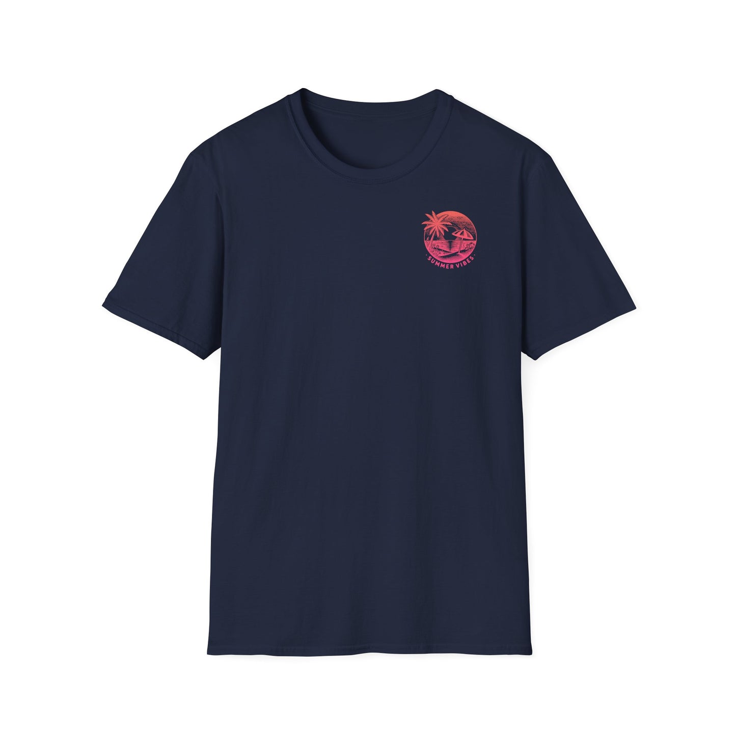 Summer Vibes T-Shirt – Sommer Shirt mit Front- & Rückenprint – Unisex Sommerlook