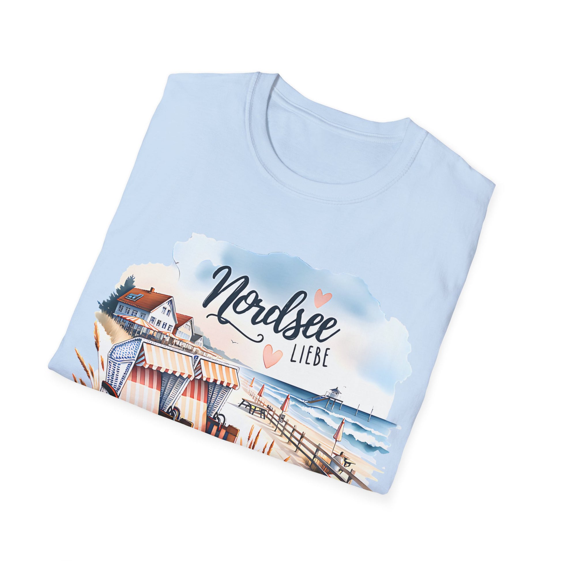 Damen T-Shirt Nordsee Liebe – Maritimes Design - Strandmotiv