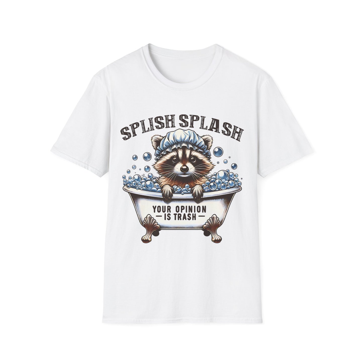 Unisex T-Shirt Waschbär – Your Opinion is Trash. Lustig, frech & tierisch cool ✓ Stylisches Statement ✓