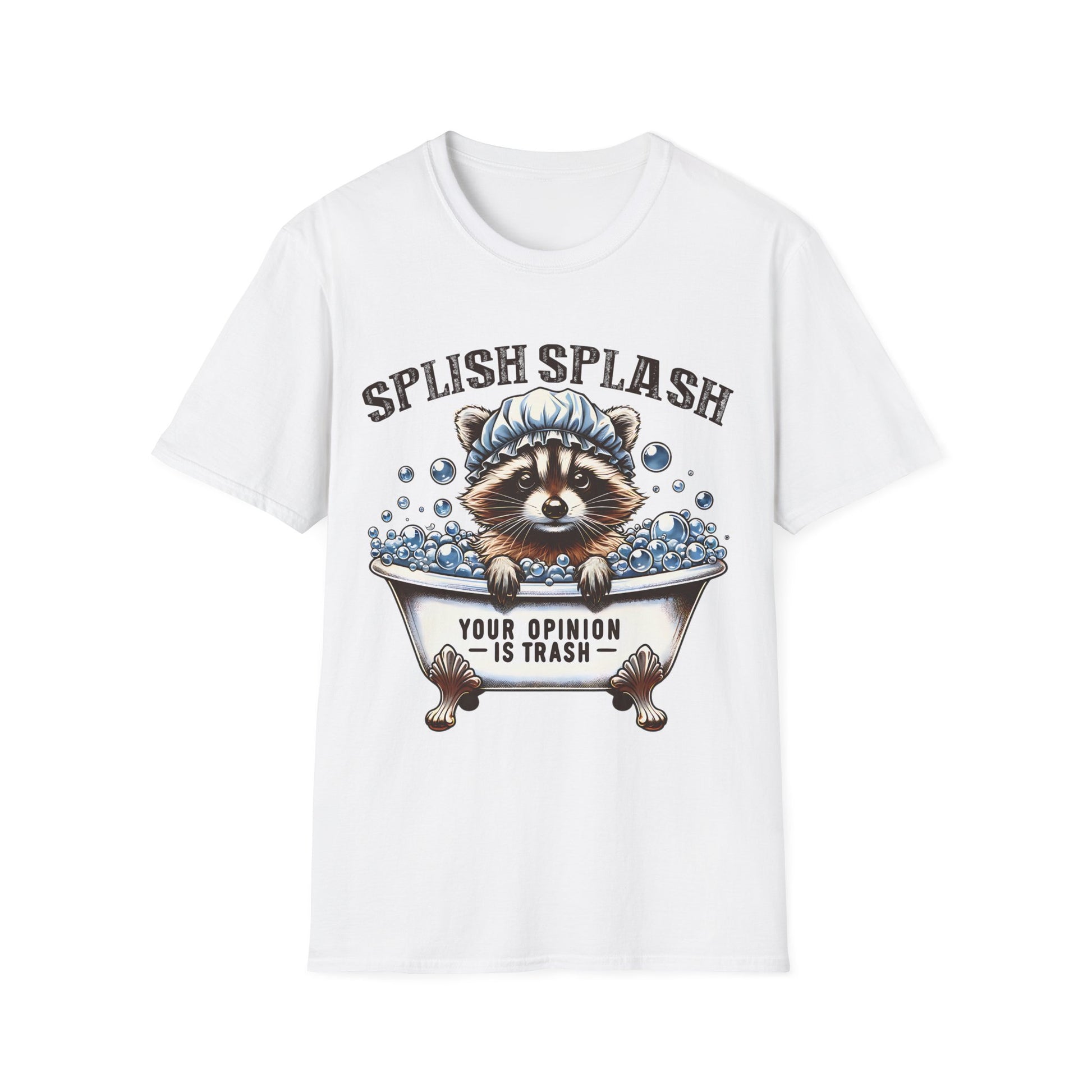 Unisex T-Shirt Waschbär – Your Opinion is Trash. Lustig, frech & tierisch cool ✓ Stylisches Statement ✓