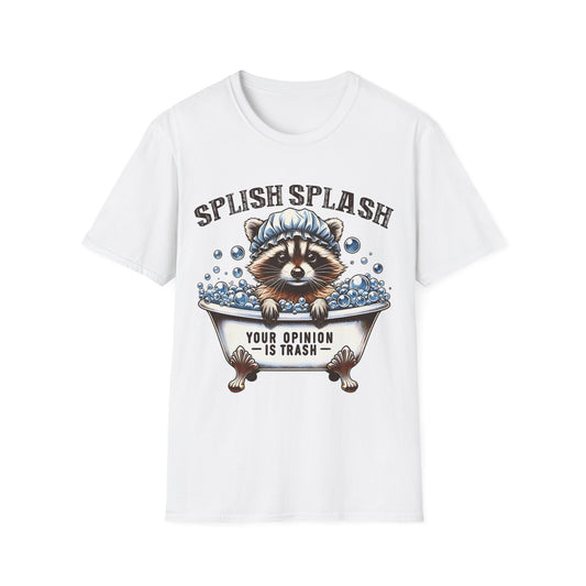 Unisex T-Shirt Waschbär – Your Opinion is Trash. Lustig, frech & tierisch cool ✓ Stylisches Statement ✓
