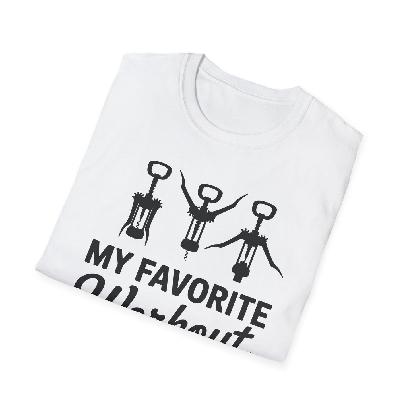 gefaltenes Shirt mit Druck