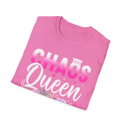 Chaos Queen T-Shirt – Lustiger Spruch ‚aber mit Stil‘ – Unisex Funshirt für Frauen