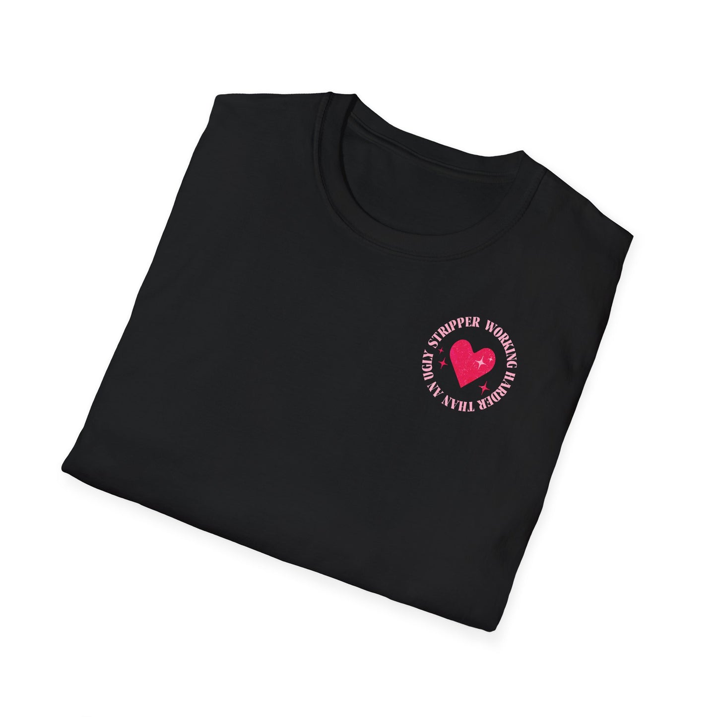 schwarzes gefaltestes shirt