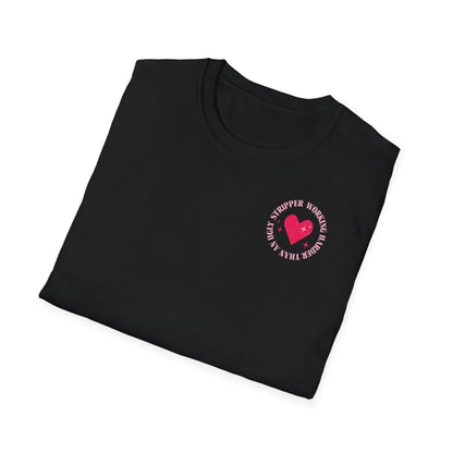 schwarzes gefaltestes shirt