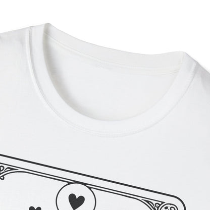The Tequila Tarot T-Shirt – Weißes Unisex Shirt mit Skeletten & Shotgläsern