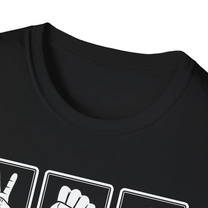 Bier T-Shirt Herren – Lustiges Schere Stein Bier Design für Party & Freizeit