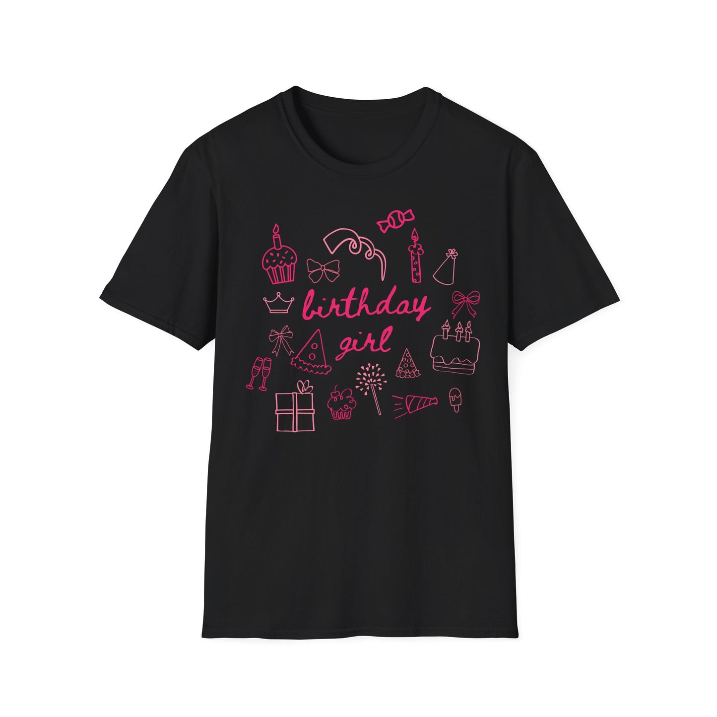 Frau trägt schwarzes „Birthday Girl“ Unisex T-Shirt mit rosa Aufdruck – Geburtstags-Shirt für Frauen

Frau sitzt und trägt schwarzes „Birthday Girl“ Unisex T-Shirt – Lustiges Geburtstags-Outfit