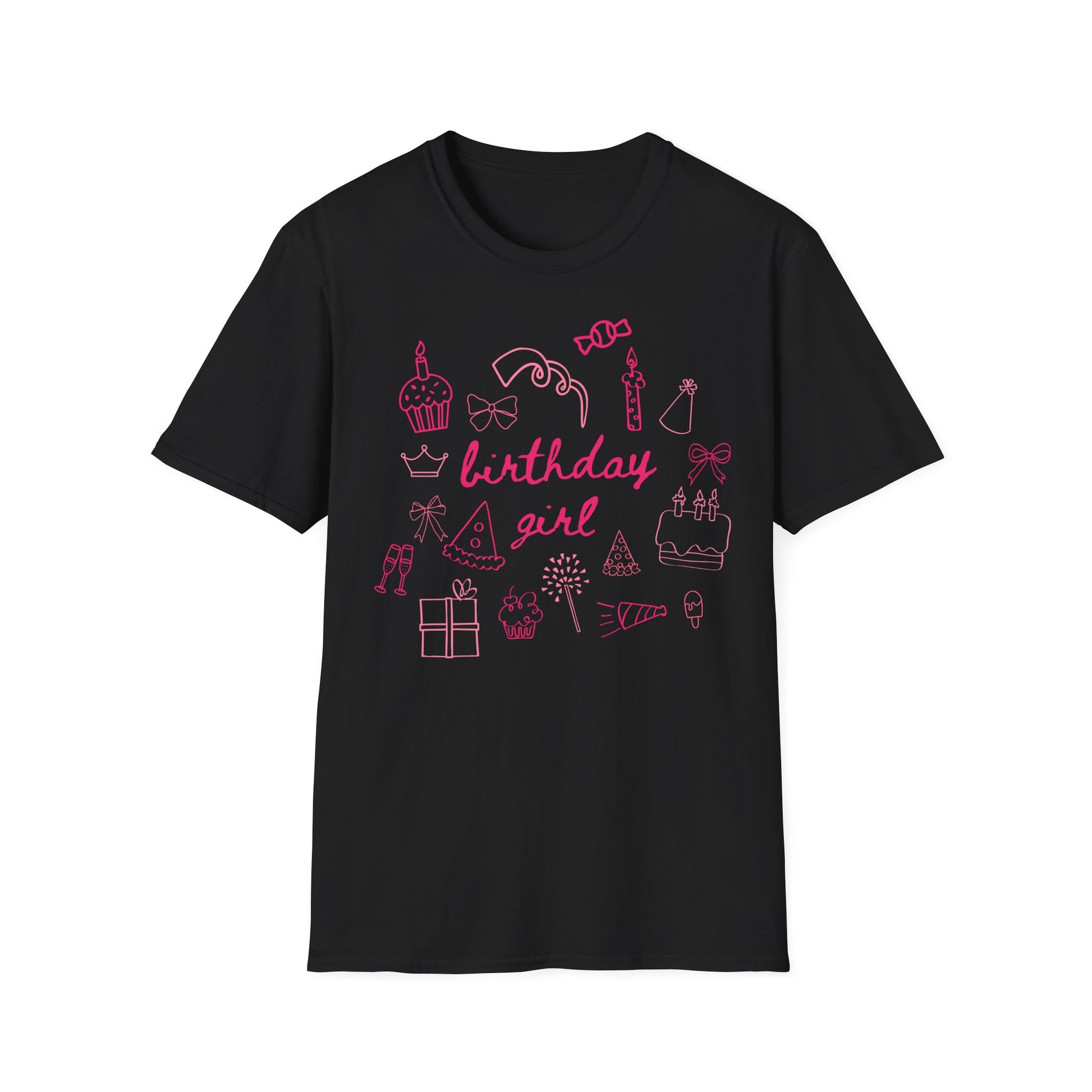 Frau trägt schwarzes „Birthday Girl“ Unisex T-Shirt mit rosa Aufdruck – Geburtstags-Shirt für Frauen

Frau sitzt und trägt schwarzes „Birthday Girl“ Unisex T-Shirt – Lustiges Geburtstags-Outfit