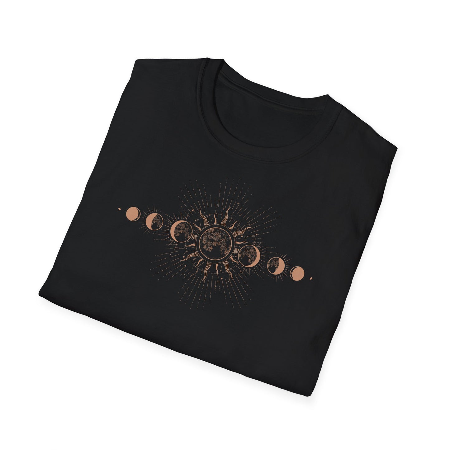 Unisex T-Shirt Mondphasen – Spirituelles Design Mystisch