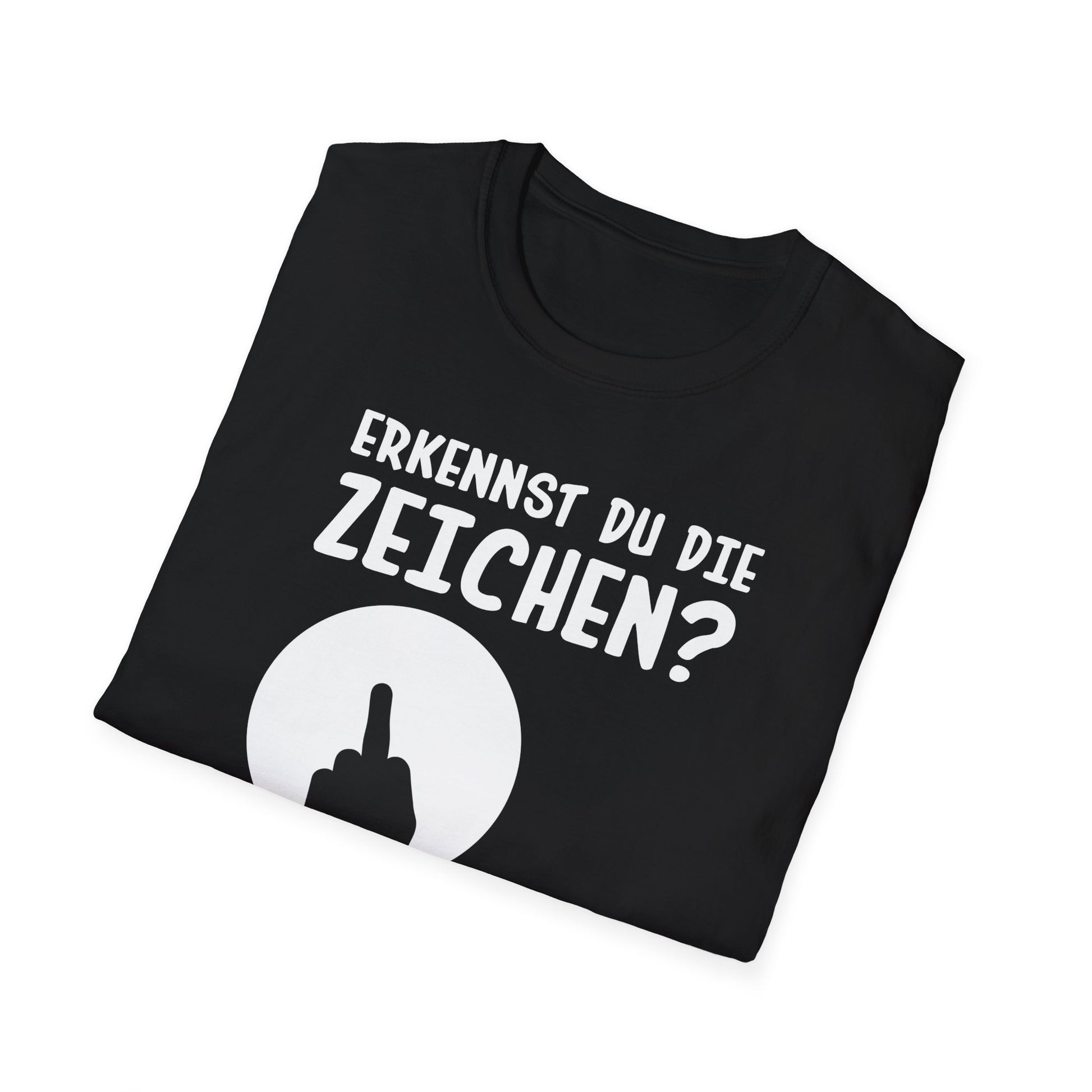 gefaltenes Shirt man erkennt den Druck
