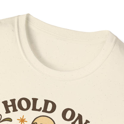 T-Shirt „Hold on – let me overthink this“ – Lustiges Gänse-Design im Retro-Look