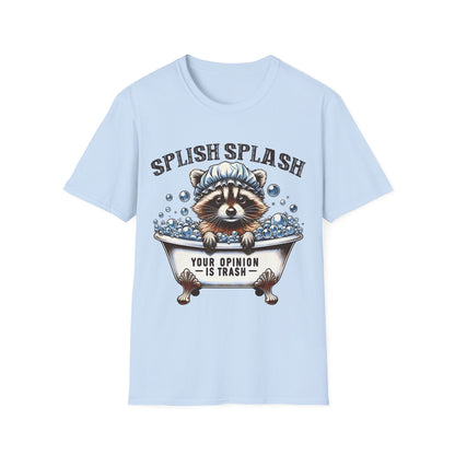 Unisex T-Shirt Waschbär – Your Opinion is Trash. Lustig, frech & tierisch cool ✓ Stylisches Statement ✓