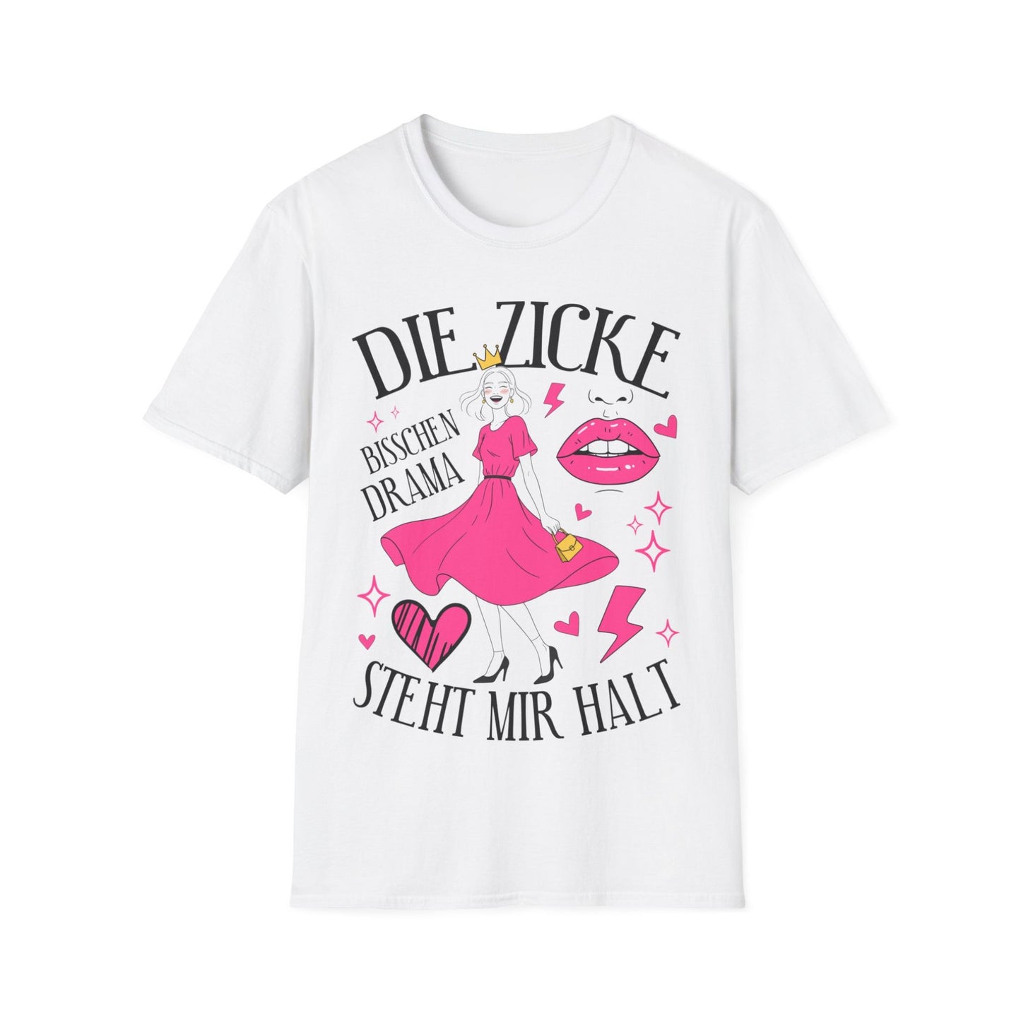 Party T-Shirt Set Frauen – 8 Gruppen Shirts mit Rollen: Zicke, Säuferin, Muddi & Co. – JGA & Festival Outfit