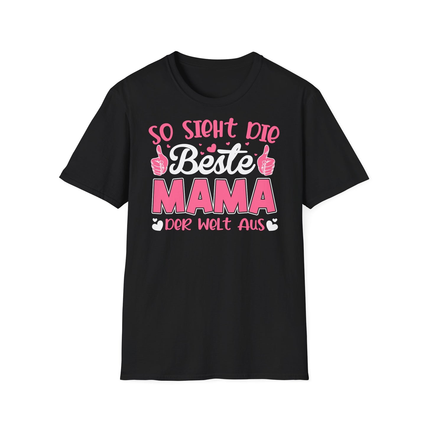 T-Shirt für Mama – Beste der Welt mit Herzprint. Zeig deiner Mama, wie besonders sie ist.