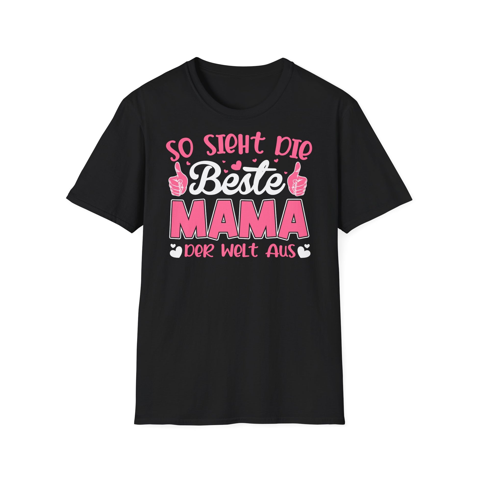 T-Shirt für Mama – Beste der Welt mit Herzprint. Zeig deiner Mama, wie besonders sie ist.
