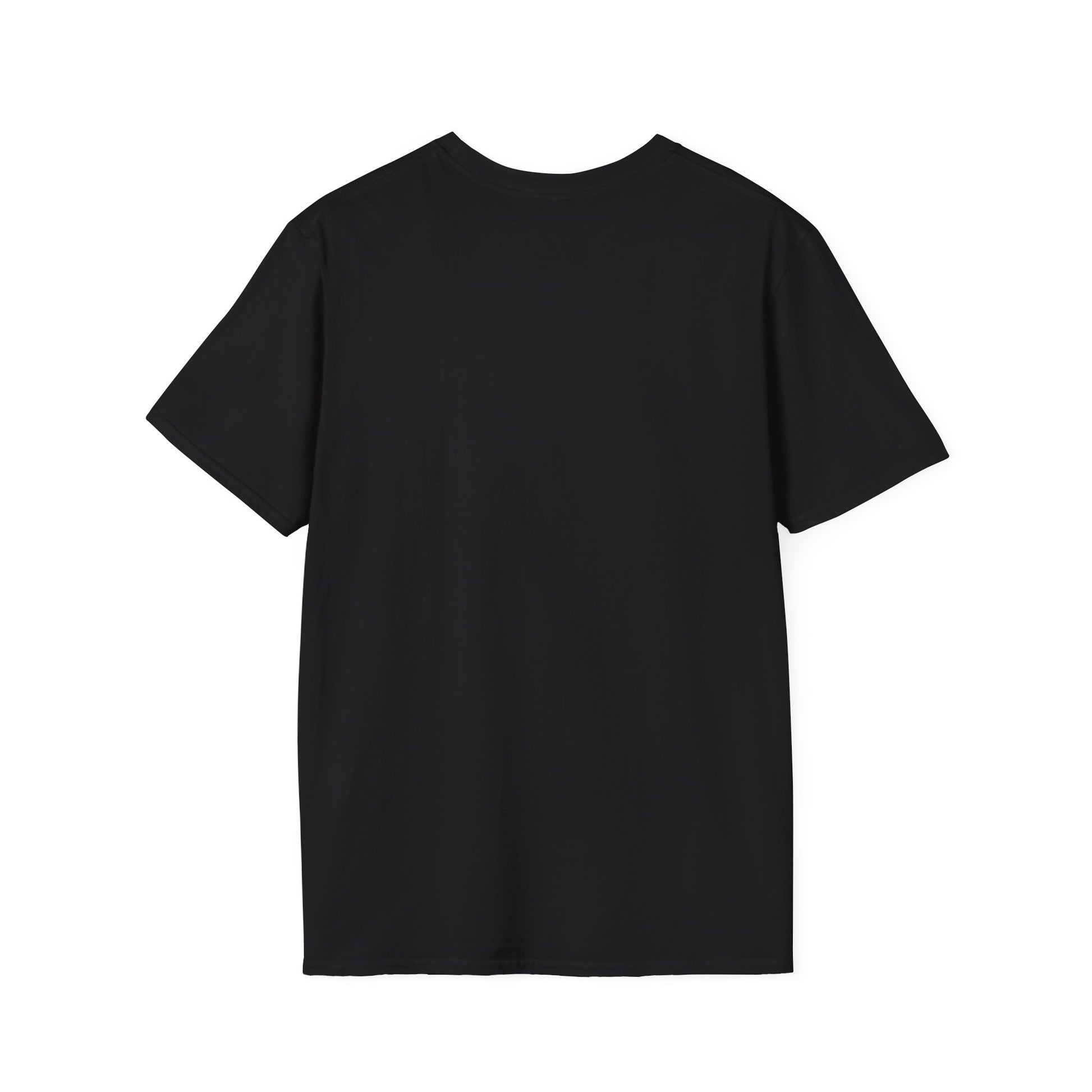 schwarzes Shirt von hinten ohne Druck