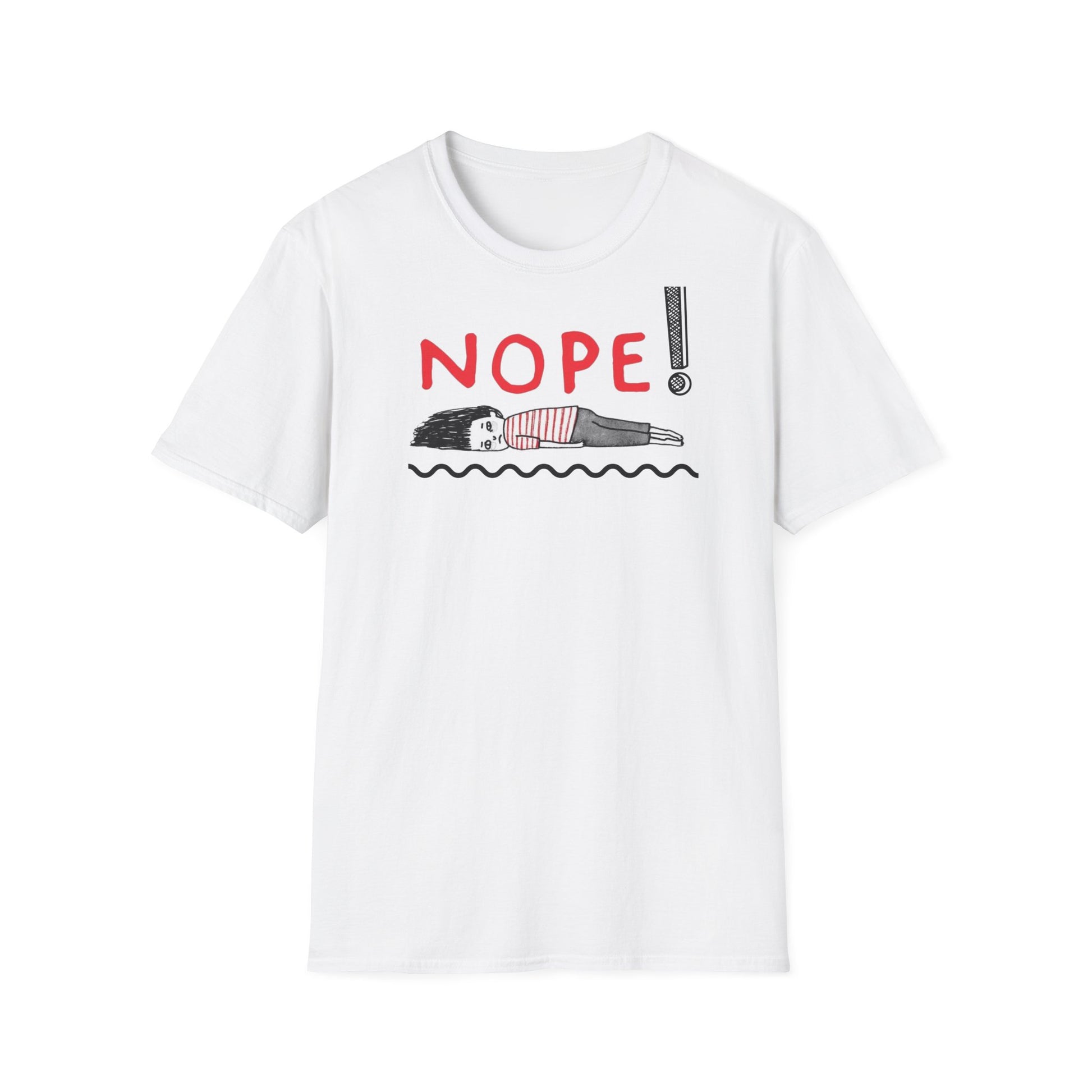 NOPE T-Shirt – weißes Statement Shirt für Damen

Lustiges NOPE Shirt in Grau – Unisex Statement Outfit
