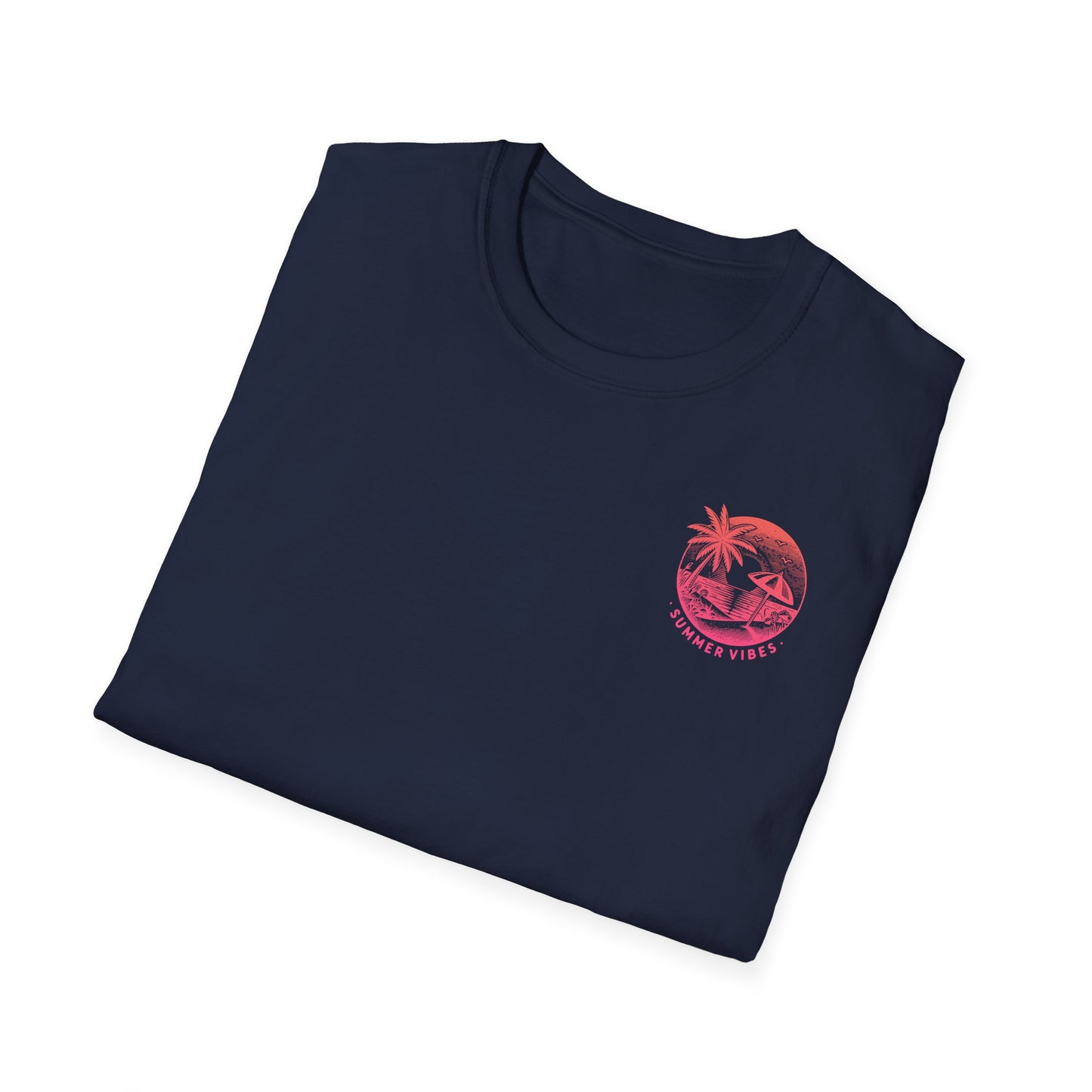 Summer Vibes T-Shirt – Sommer Shirt mit Front- & Rückenprint – Unisex Sommerlook