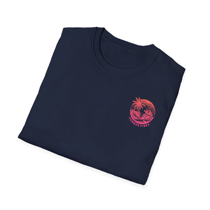 Summer Vibes T-Shirt – Sommer Shirt mit Front- & Rückenprint – Unisex Sommerlook