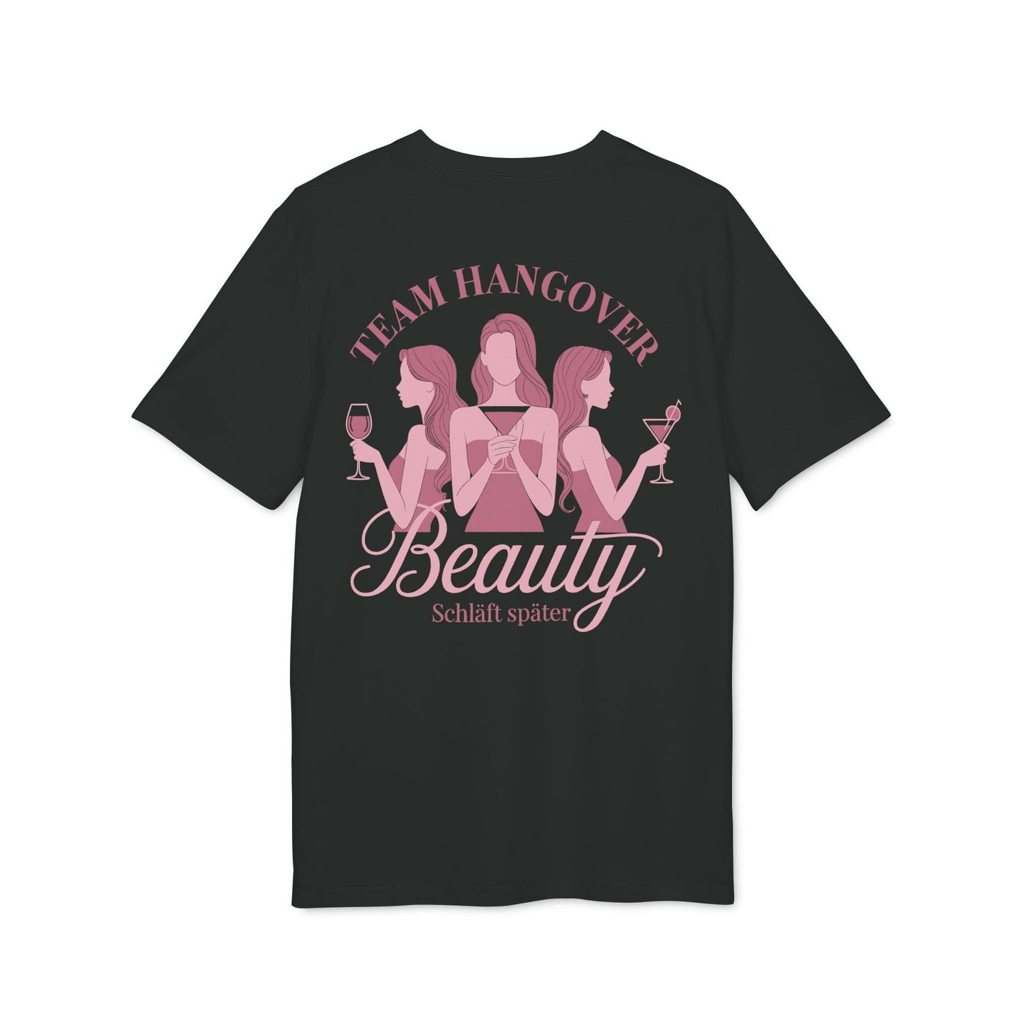 Team Hangover Beauty schläft später – Partyshirt für Mädelsabende, Ballermann und Girls Nights – erhältlich in Schwarz 
