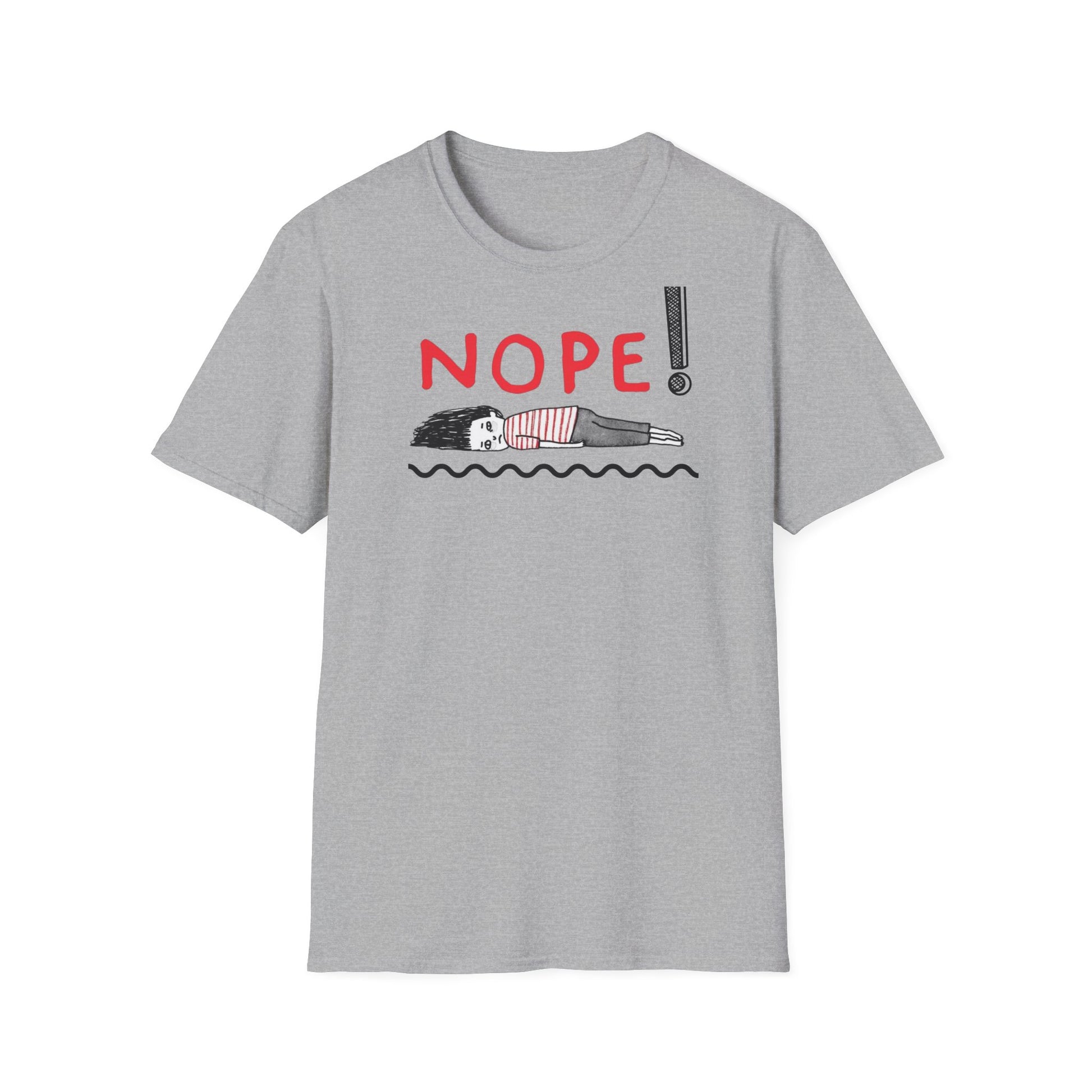 NOPE T-Shirt – weißes Statement Shirt für Damen

Lustiges NOPE Shirt in Grau – Unisex Statement Outfit