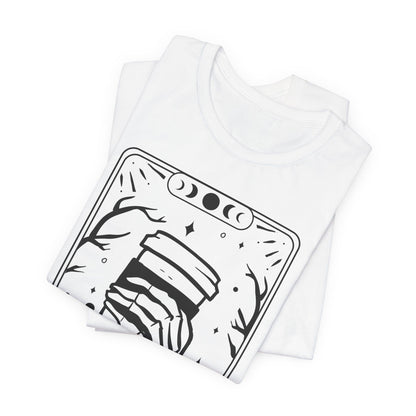 Tarot T-Shirt The Coffee – Mystisches Kaffee Shirt im Karten-Design – Okkultes Funshirt Unisex