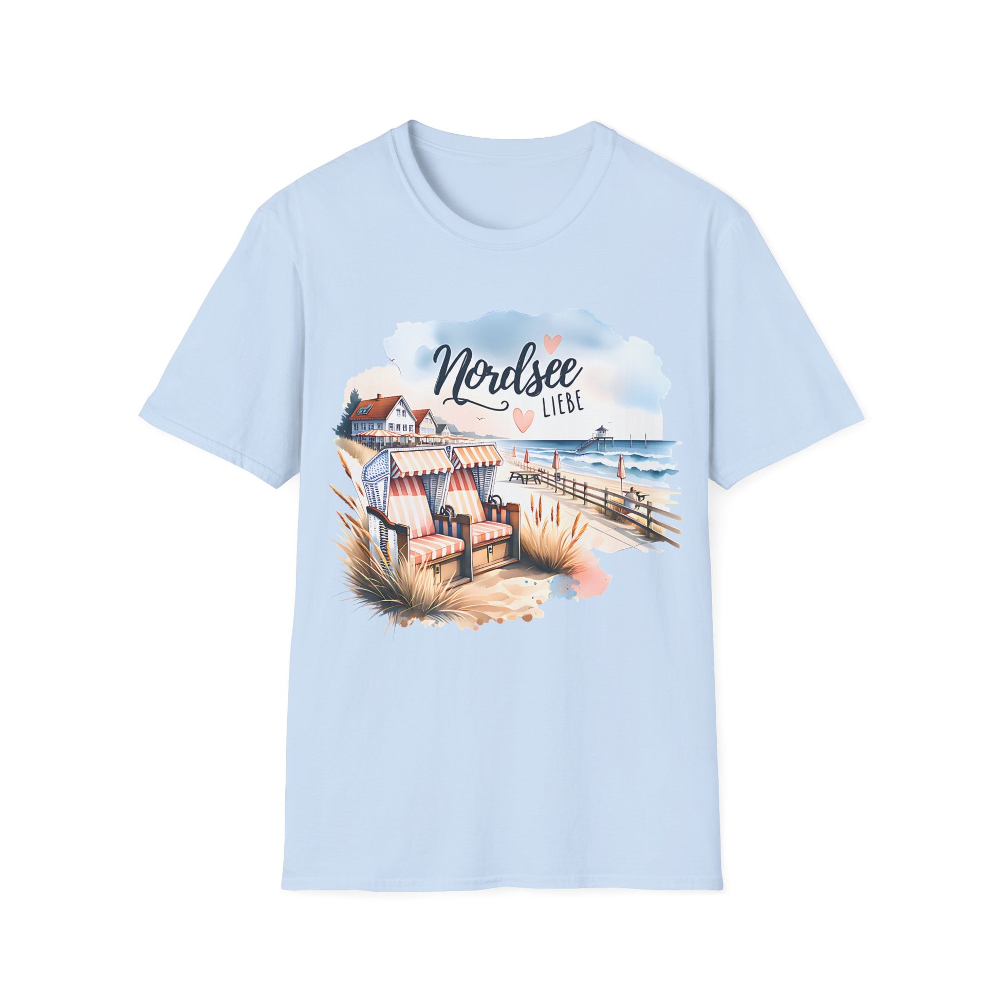 Damen T-Shirt Nordsee Liebe – Maritimes Design - Strandmotiv