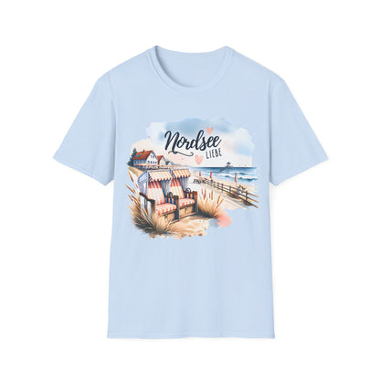 Damen T-Shirt Nordsee Liebe – Maritimes Design - Strandmotiv