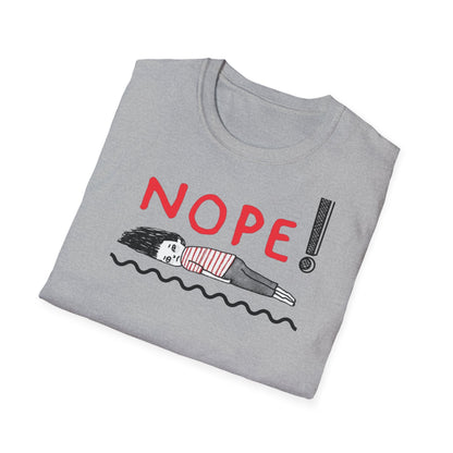 NOPE T-Shirt – weißes Statement Shirt für Damen

Lustiges NOPE Shirt in Grau – Unisex Statement Outfit