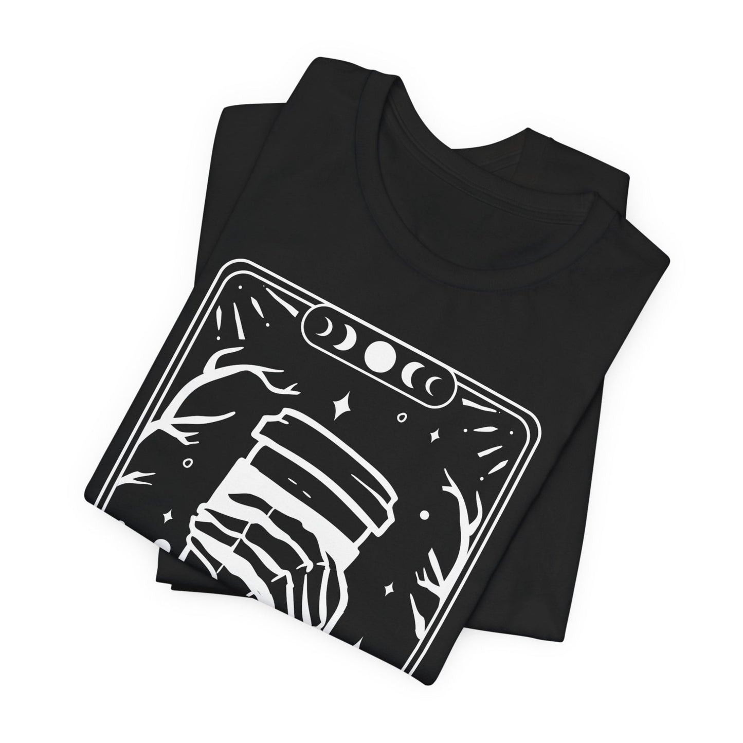 Tarot T-Shirt The Coffee – Mystisches Kaffee Shirt im Karten-Design – Okkultes Funshirt Unisex