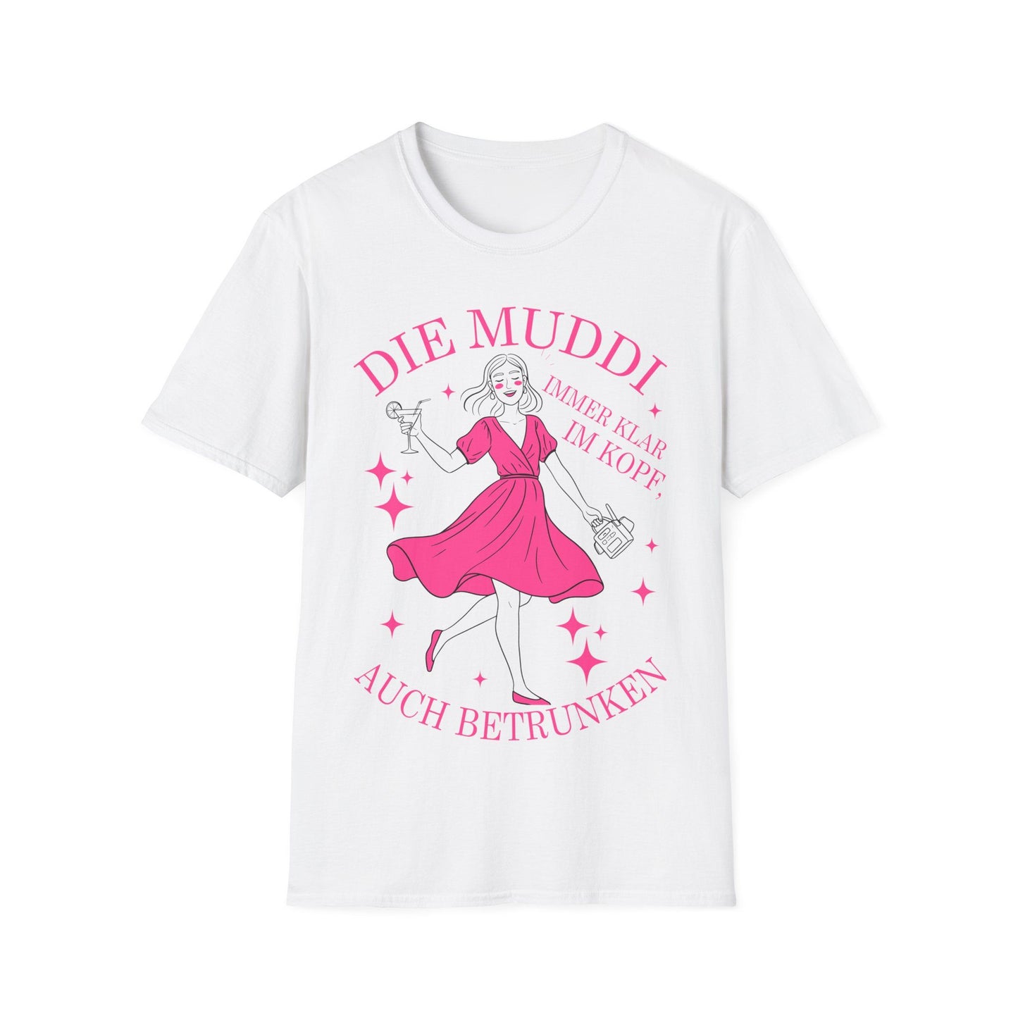 Party T-Shirt Set Frauen – 8 Gruppen Shirts mit Rollen: Zicke, Säuferin, Muddi & Co. – JGA & Festival Outfit