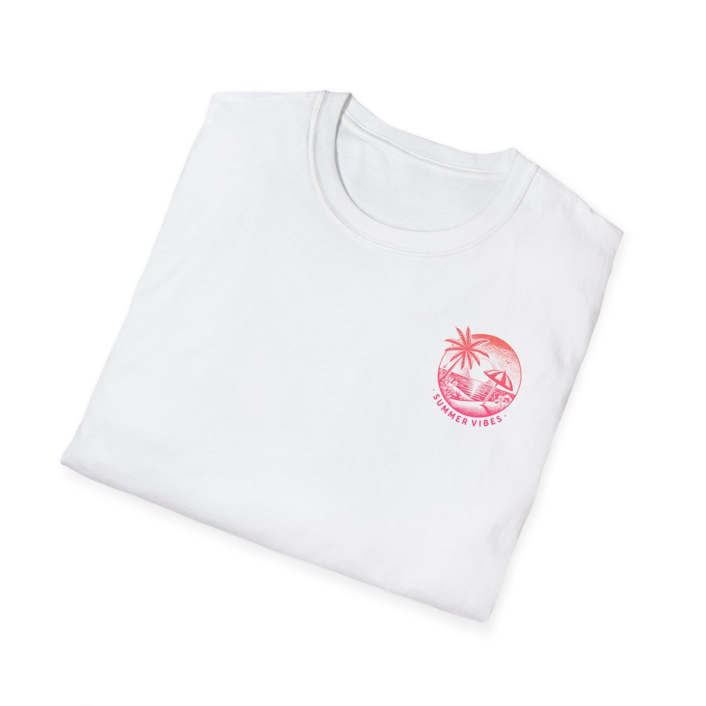Summer Vibes T-Shirt – Sommer Shirt mit Front- & Rückenprint – Unisex Sommerlook