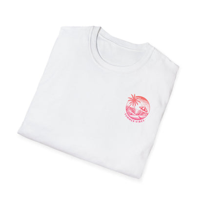 Summer Vibes T-Shirt – Sommer Shirt mit Front- & Rückenprint – Unisex Sommerlook