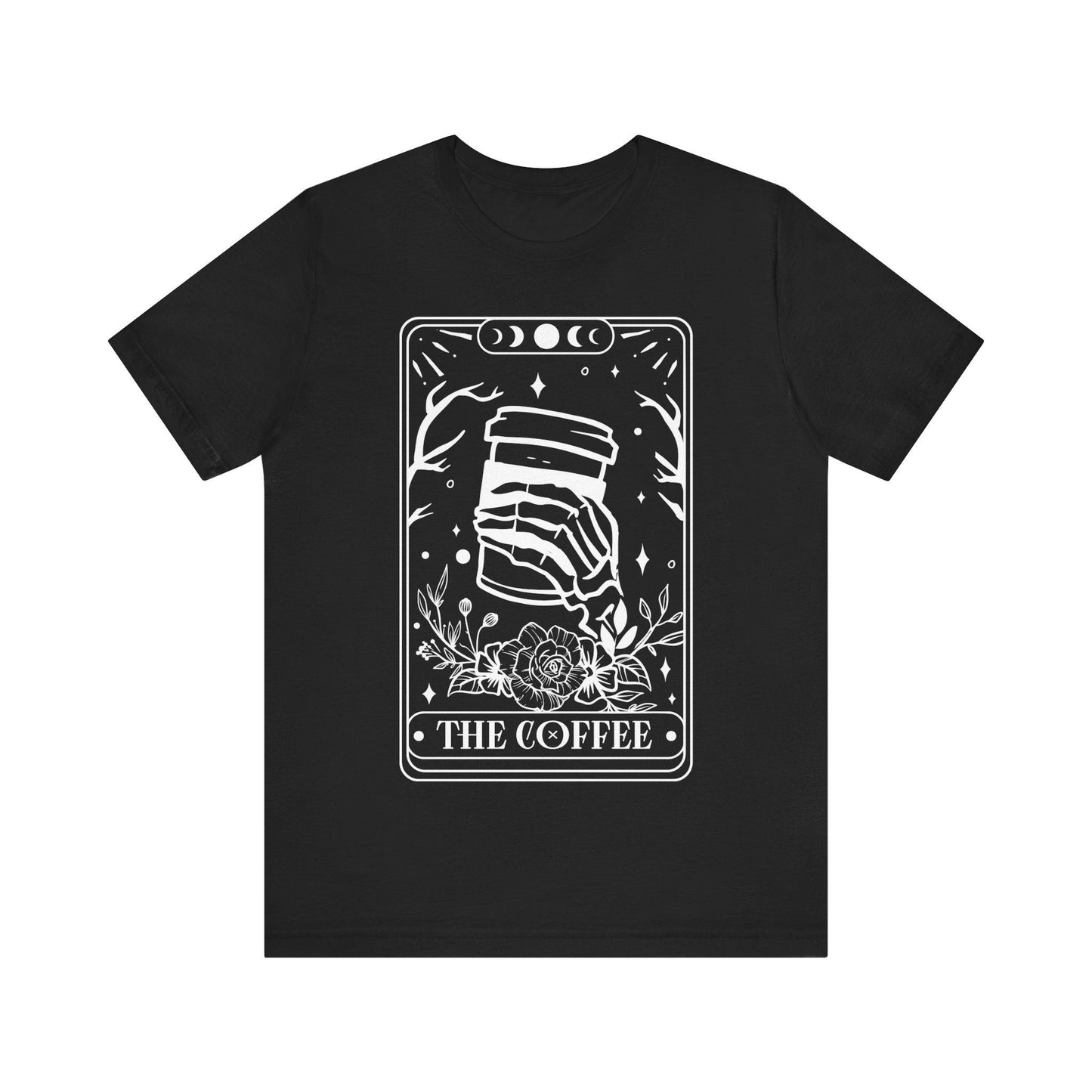 Tarot T-Shirt The Coffee – Mystisches Kaffee Shirt im Karten-Design – Okkultes Funshirt Unisex