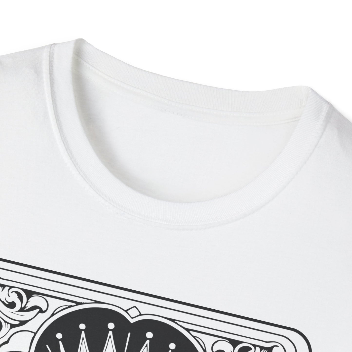 The Queen T-Shirt Unisex – Skelett-Königin im Tarot-Design Mystisch, rebellisch