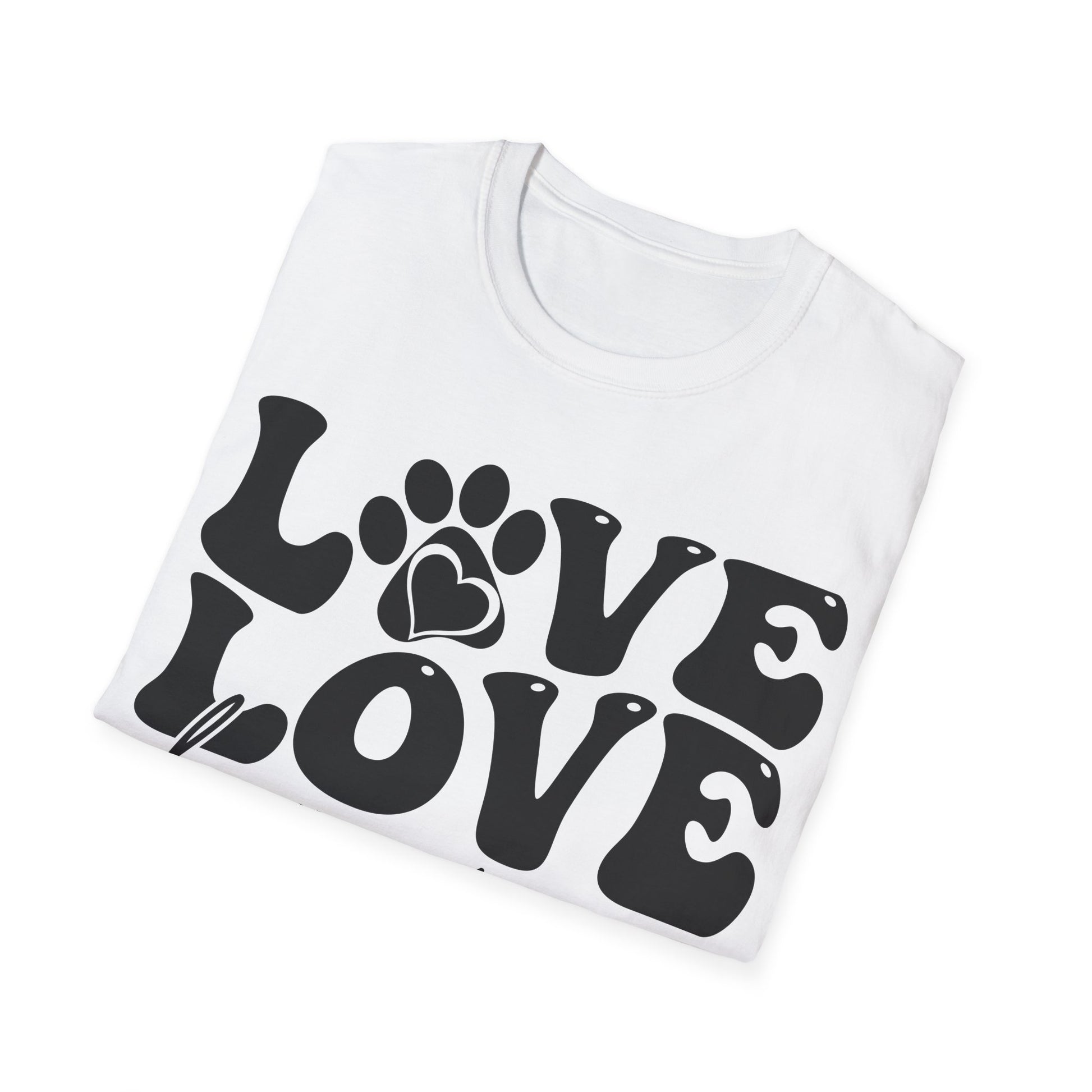 gefaltenes Shirt mit Druck
