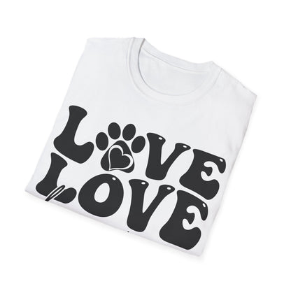 gefaltenes Shirt mit Druck