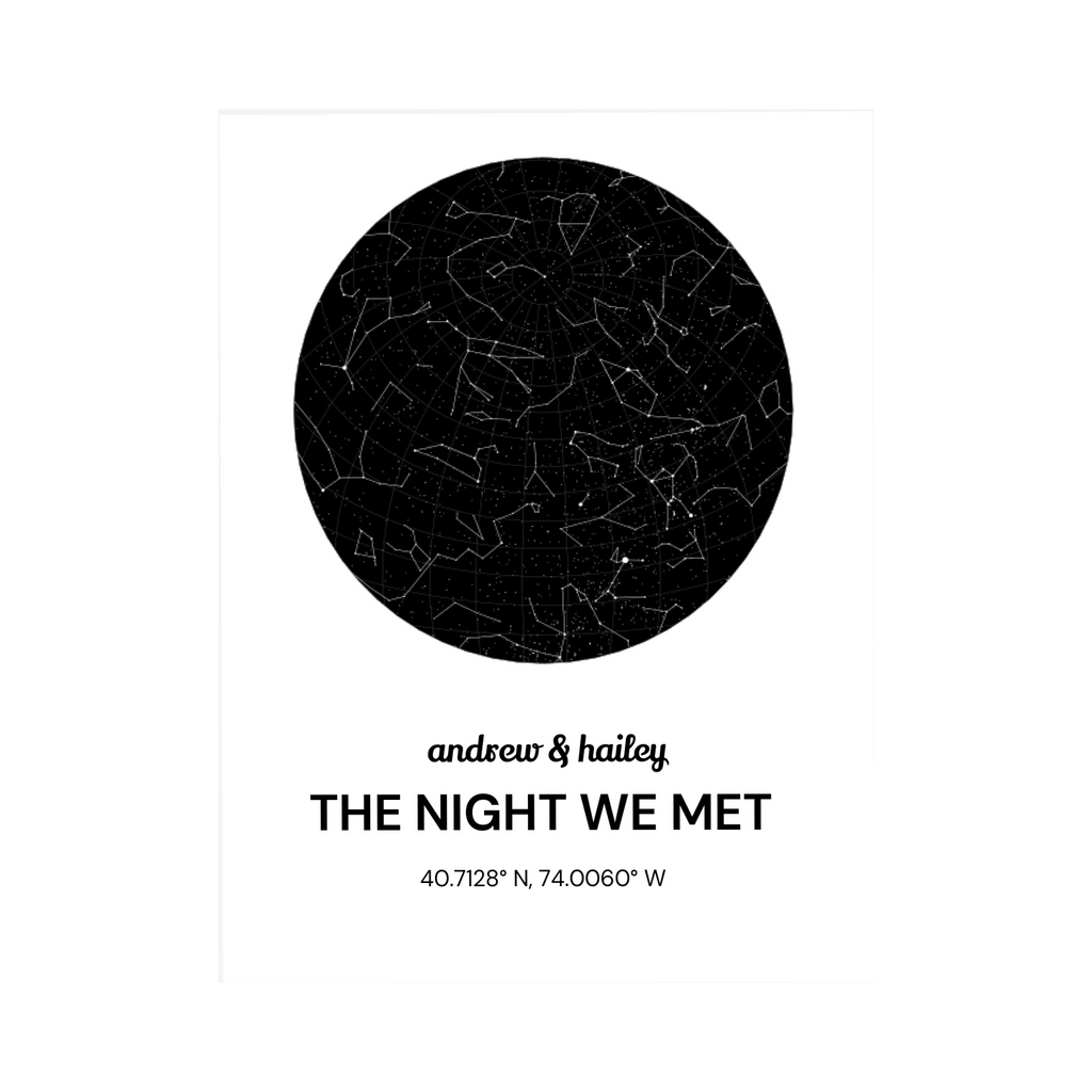 Personalized Starmap - The Night We Met