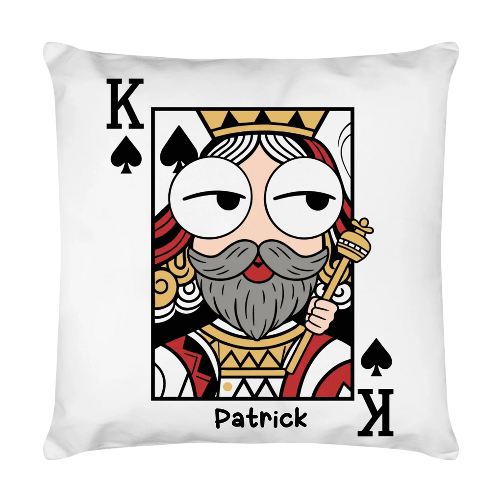 Partner Kissen Set – King & Queen Design mit Namen