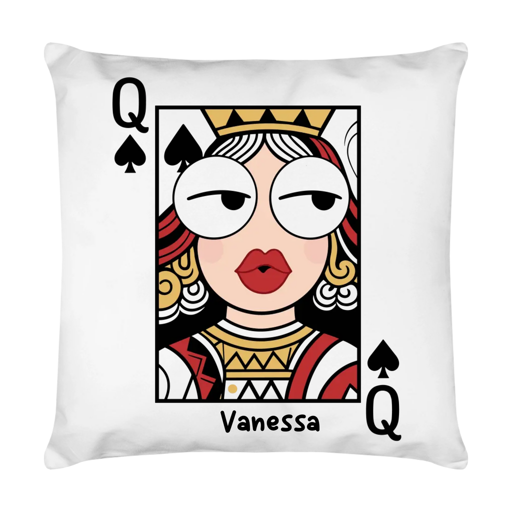 Partner Kissen Set – King & Queen Design mit Namen