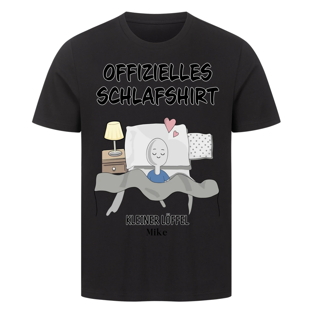 Partner Schlafshirt Set – Großer & kleiner Löffel mit Namen