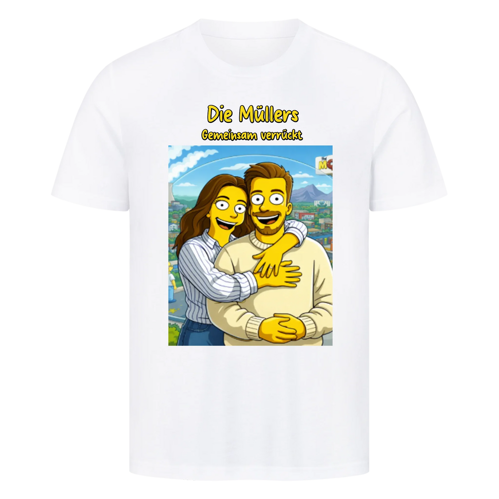 Comic T-Shirt mit Foto – Werde zur gelben Cartoon-Figur