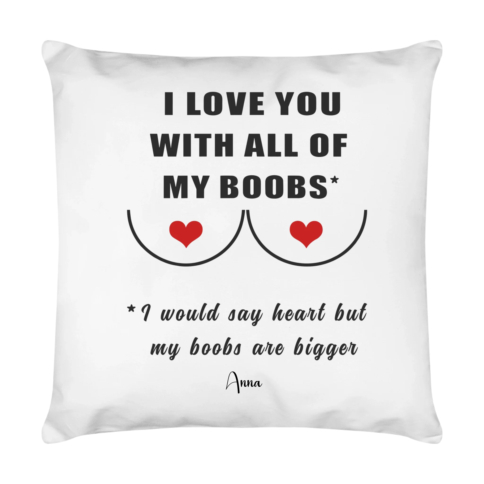 Lustiges Kissen mit Spruch & Name – personalisiertes Geschenk