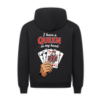 Matching Hoodie Set – King & Queen Karten-Motiv + Initiale