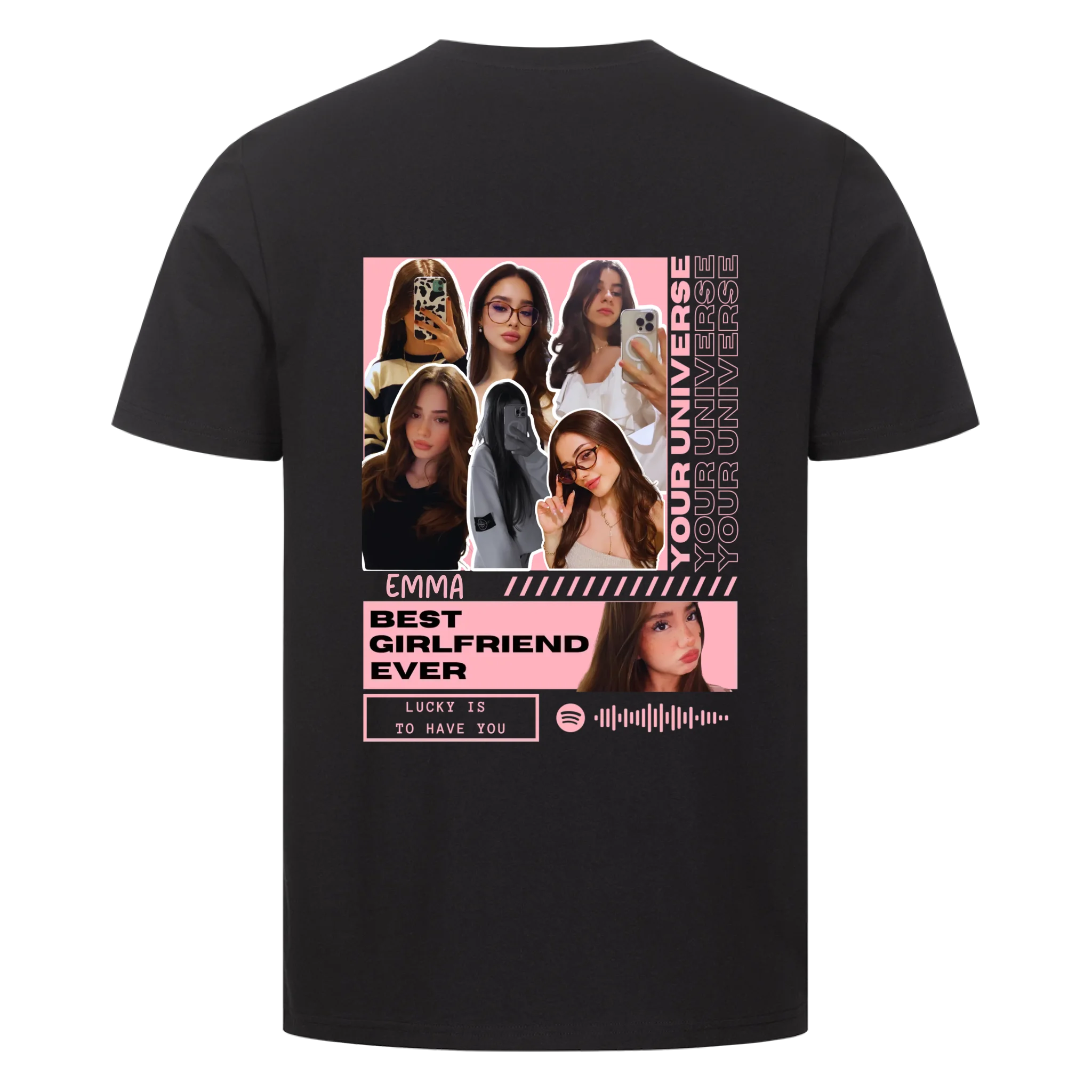 T-Shirt personalisiert mit Namen & Fotos deiner Freundin