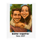 Sternenkarte als Glasaufsteller – personalisiertes Geschenk