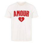 Partner T-Shirt personalisiert mit Herz & Initiale – AMOUR