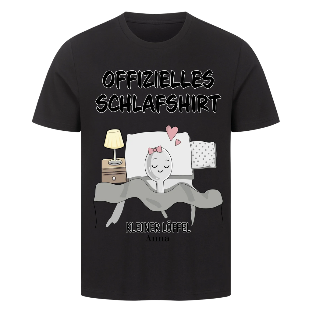 Partner Schlafshirt Set – Großer & kleiner Löffel mit Namen