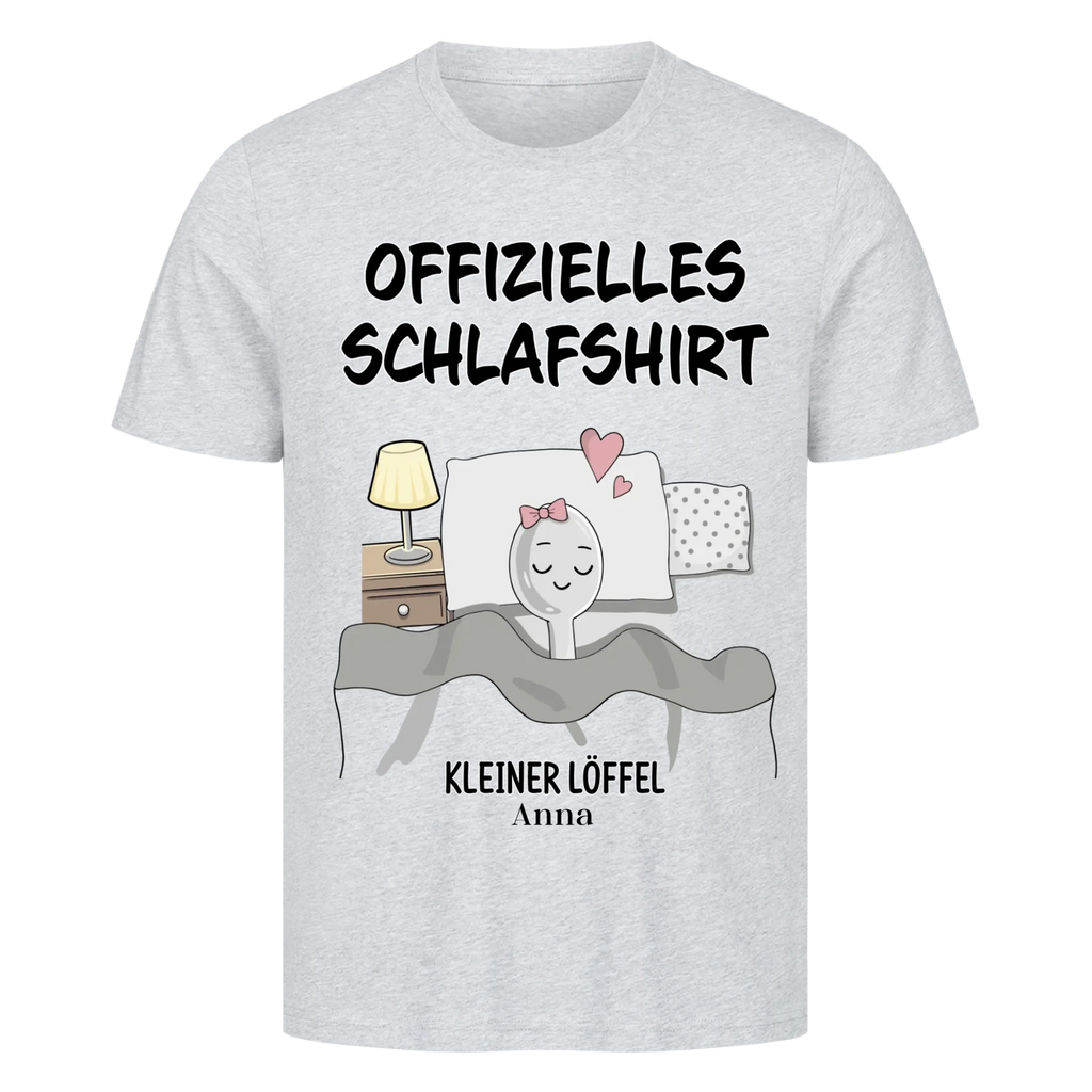 Partner Schlafshirt Set – Großer & kleiner Löffel mit Namen